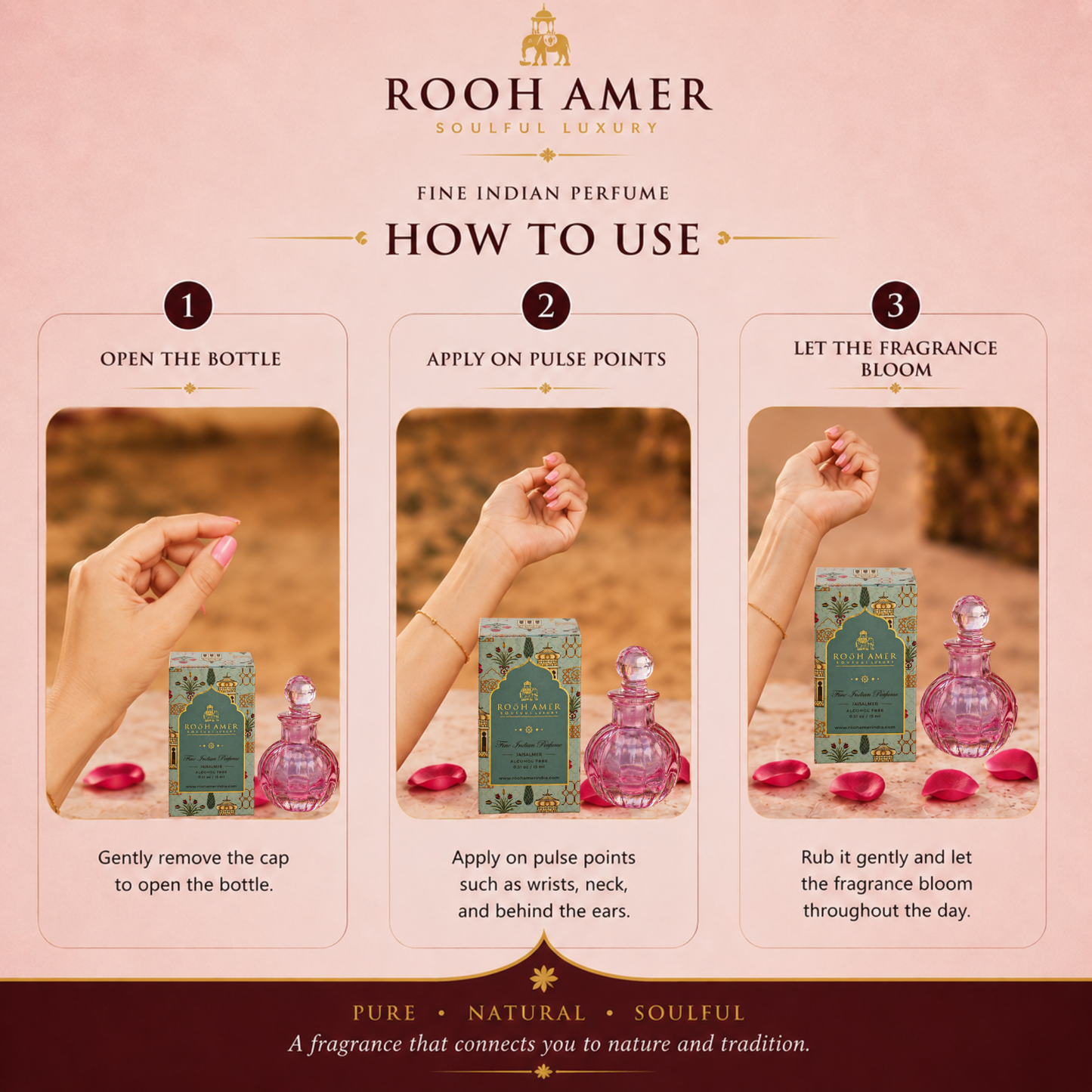 Jaisalmer (Zephyr) - Fine Indian Perfume - 15 ml -Rooh Amer