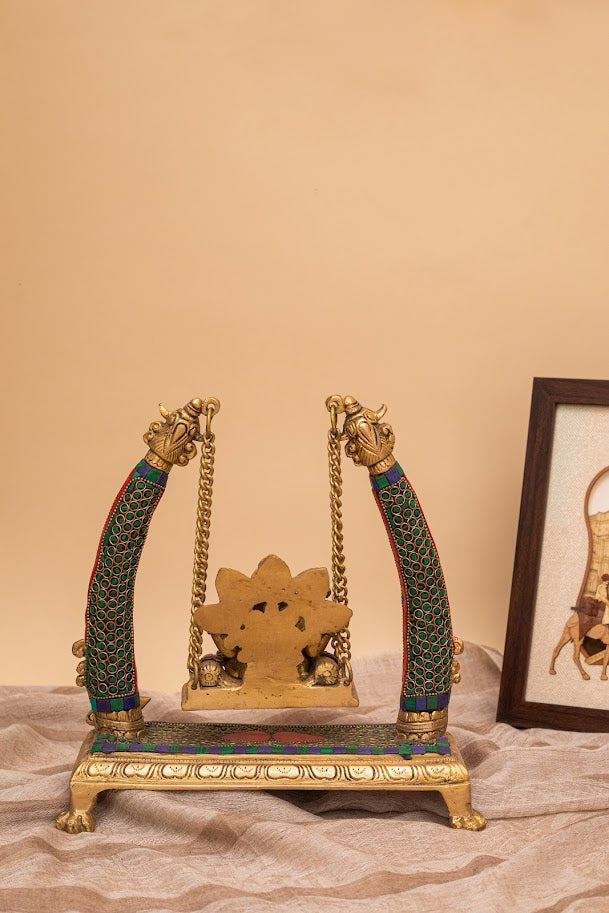 Ganesha on Swing Sculpture