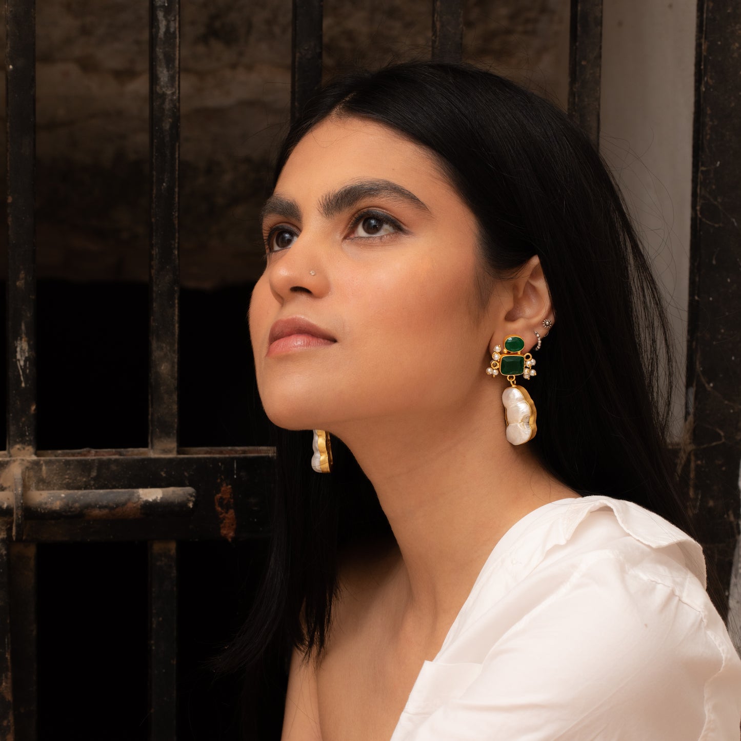 Zuha Gold Plated Earrings