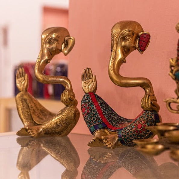 Amber Ganesha Idol
