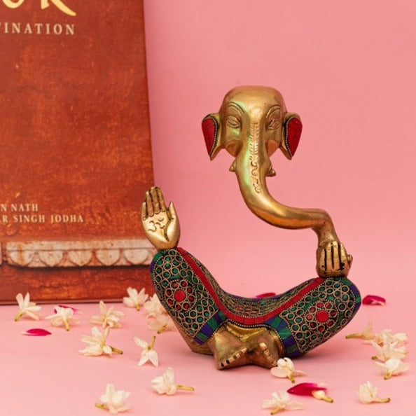 Amber Ganesha Idol