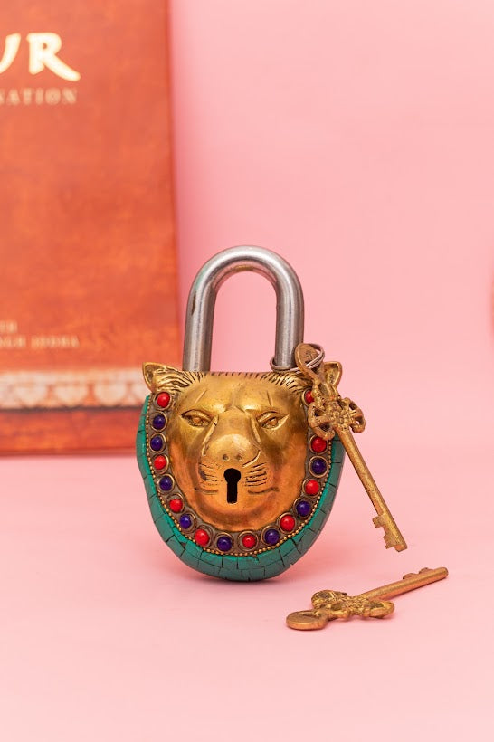 Indian Tiger Lock and Key