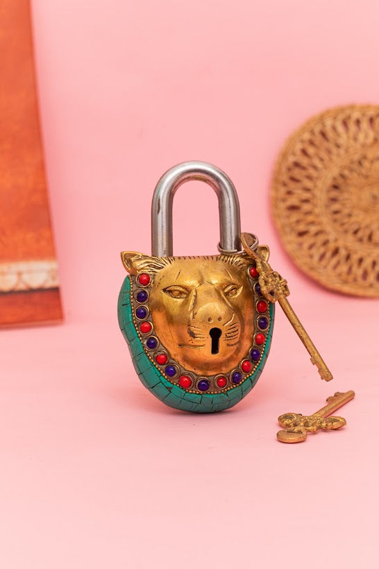 Indian Tiger Lock and Key