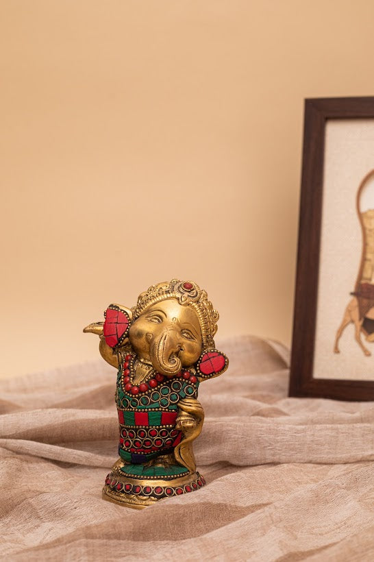 Playful Ganesha Idol