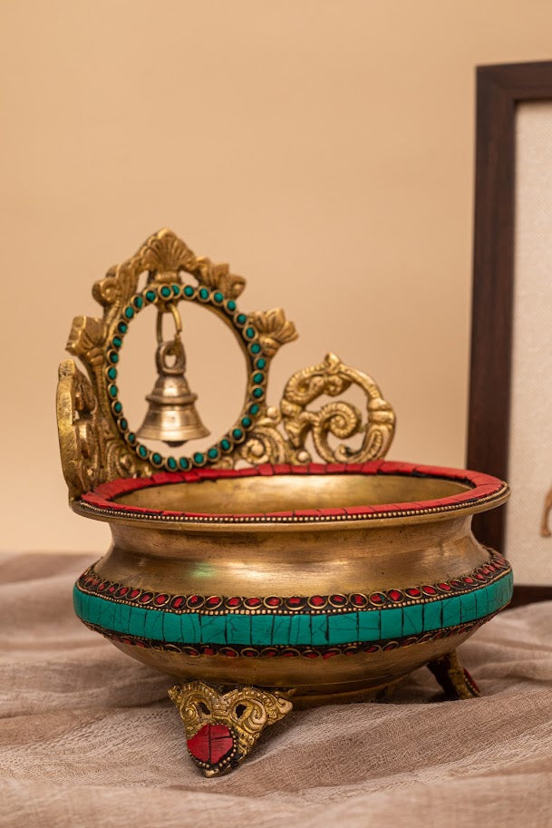 Brass Urli with Bell