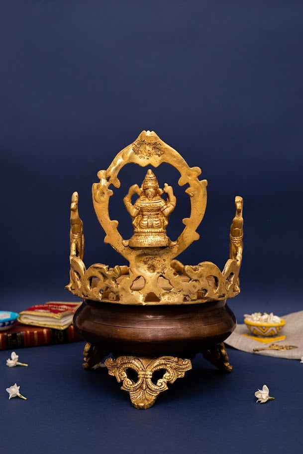Brass Ganesha Urli Bowl