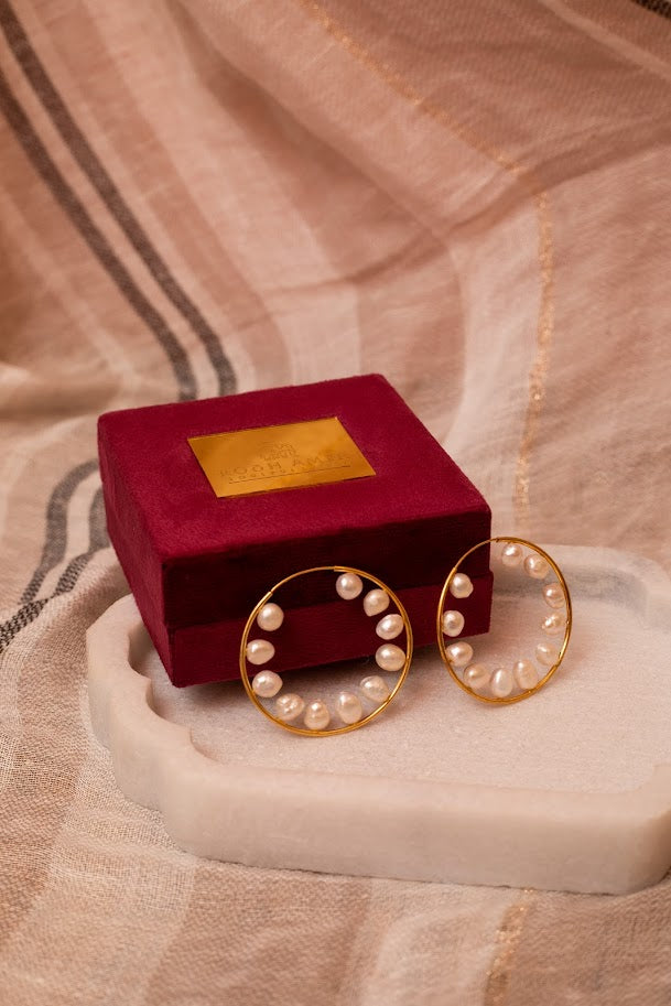 PEARL Hoop EARRINGS