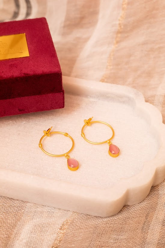 Aneesa Gold Hoop Earrings