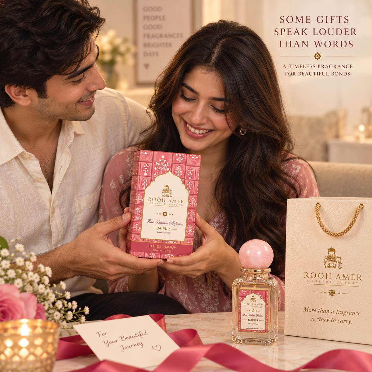 Jaipur Eau de Parfum - fresh floral - 30 ml | Rooh Amer