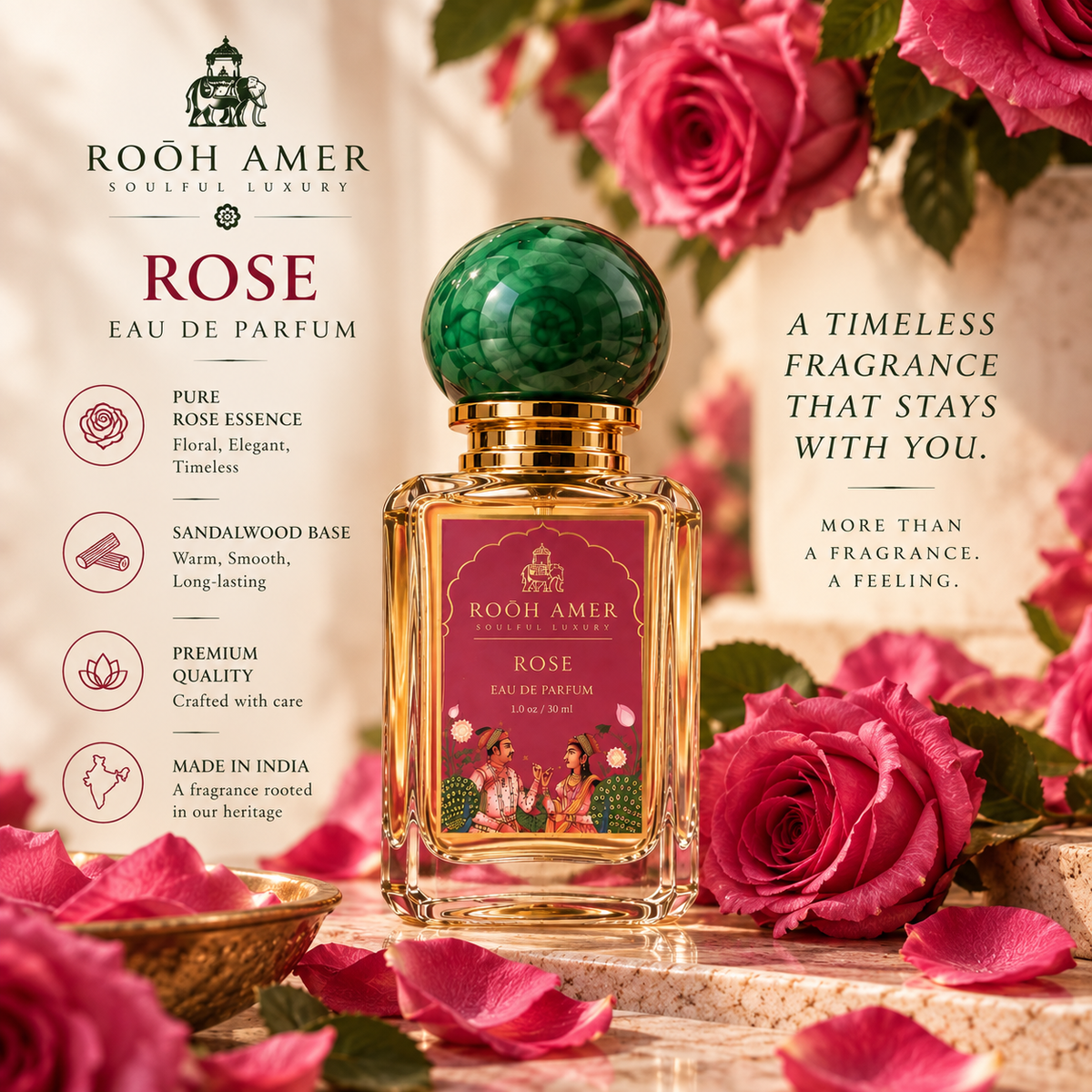 Rose Eau de Parfum – 30 ml | Rooh Amer