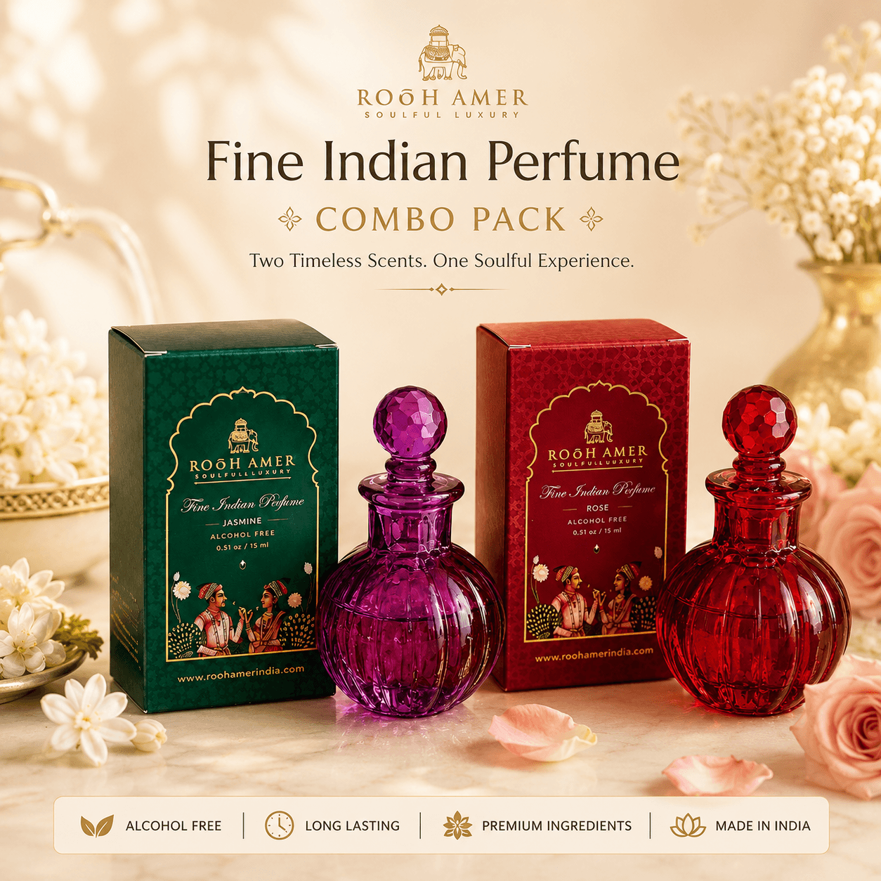 Rooh Amer Fine Indian Perfume Combo Pack
