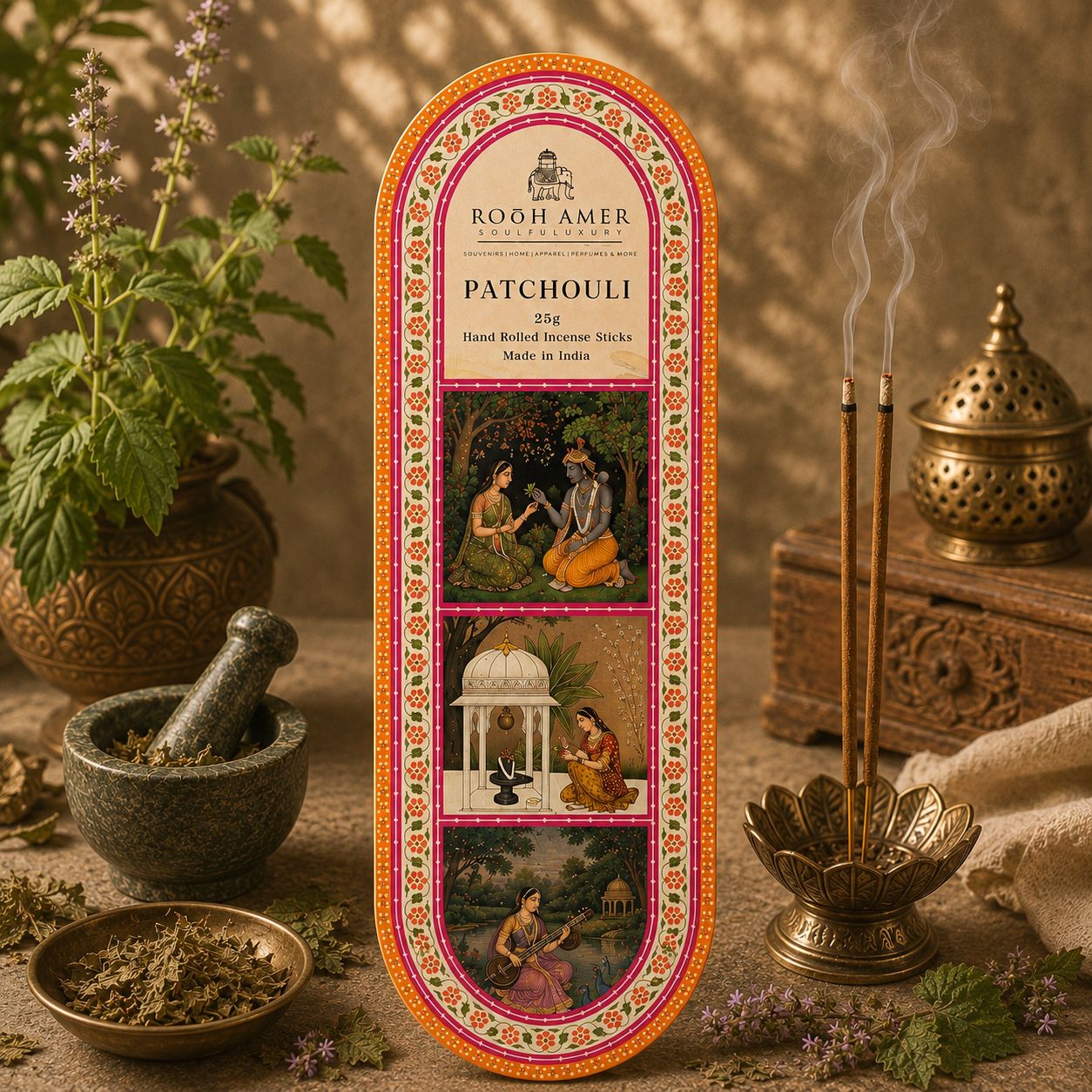 Patchouli Incense Sticks -25g | Rooh Amer