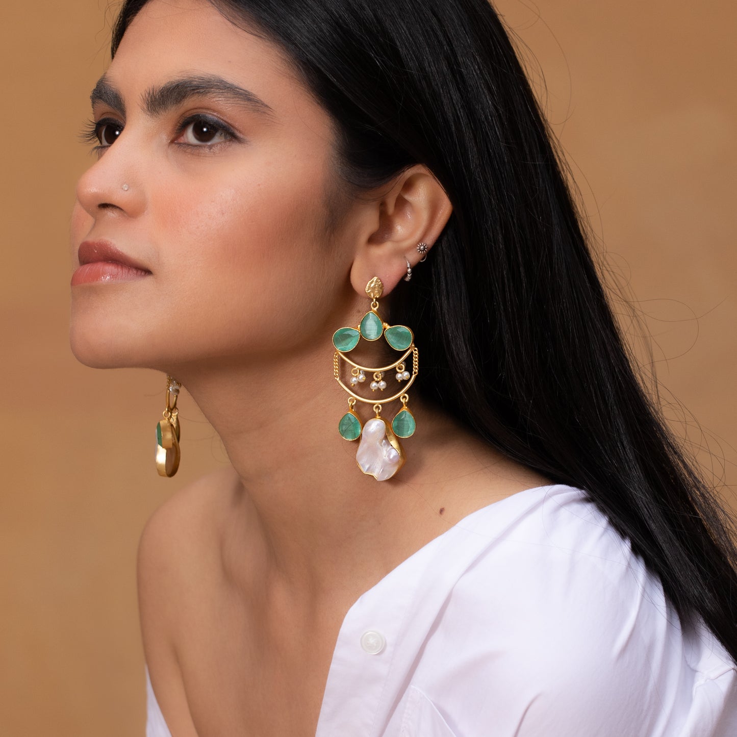 Zainab Gold Plated Earrings