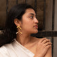 Haiza Gold plated tiny pearl earrings