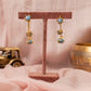 Saniya circle Gold Plated Earrings