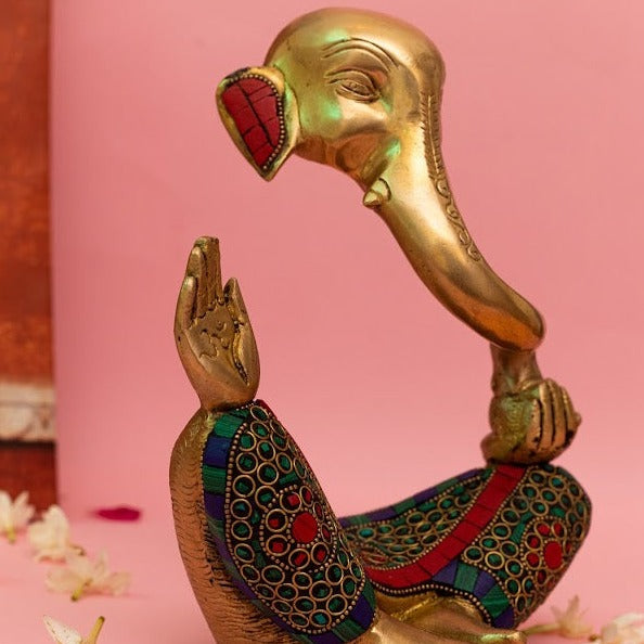 Amber Ganesha Idol