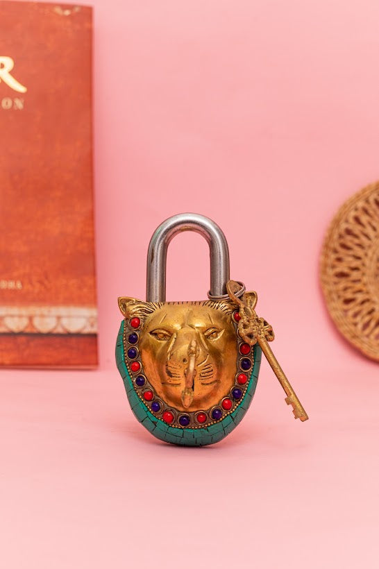 Indian Tiger Lock and Key