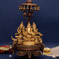 Rotating Lakshmi, Ganesha and Saraswati