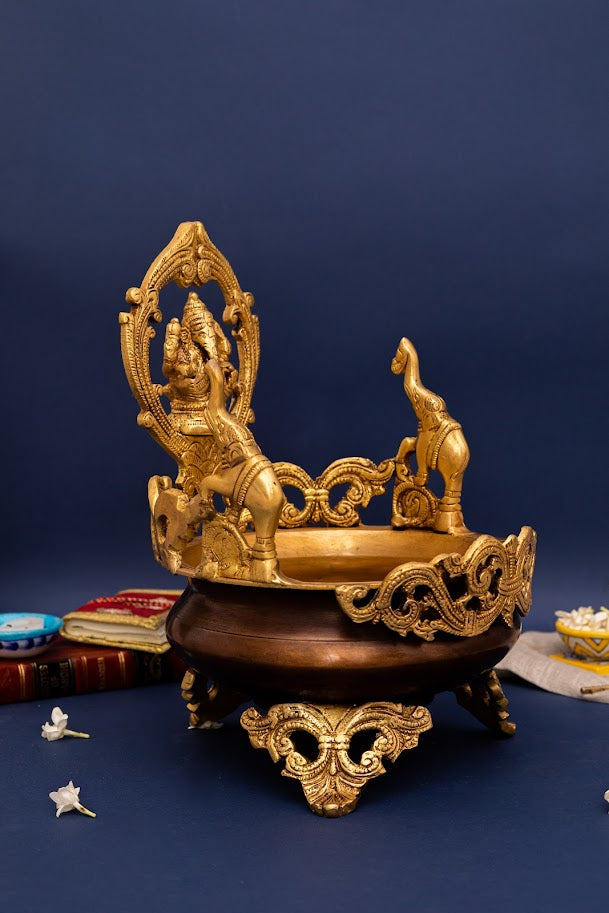 Brass Ganesha Urli Bowl