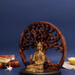 Buddha Statue with Bodhi Tree