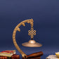 Brass Fine Carved Hanging Gong Stand Bell