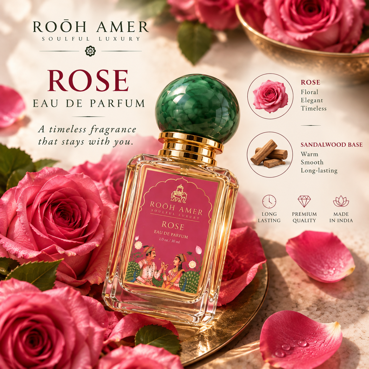 Rose Eau de Parfum – 30 ml | Rooh Amer