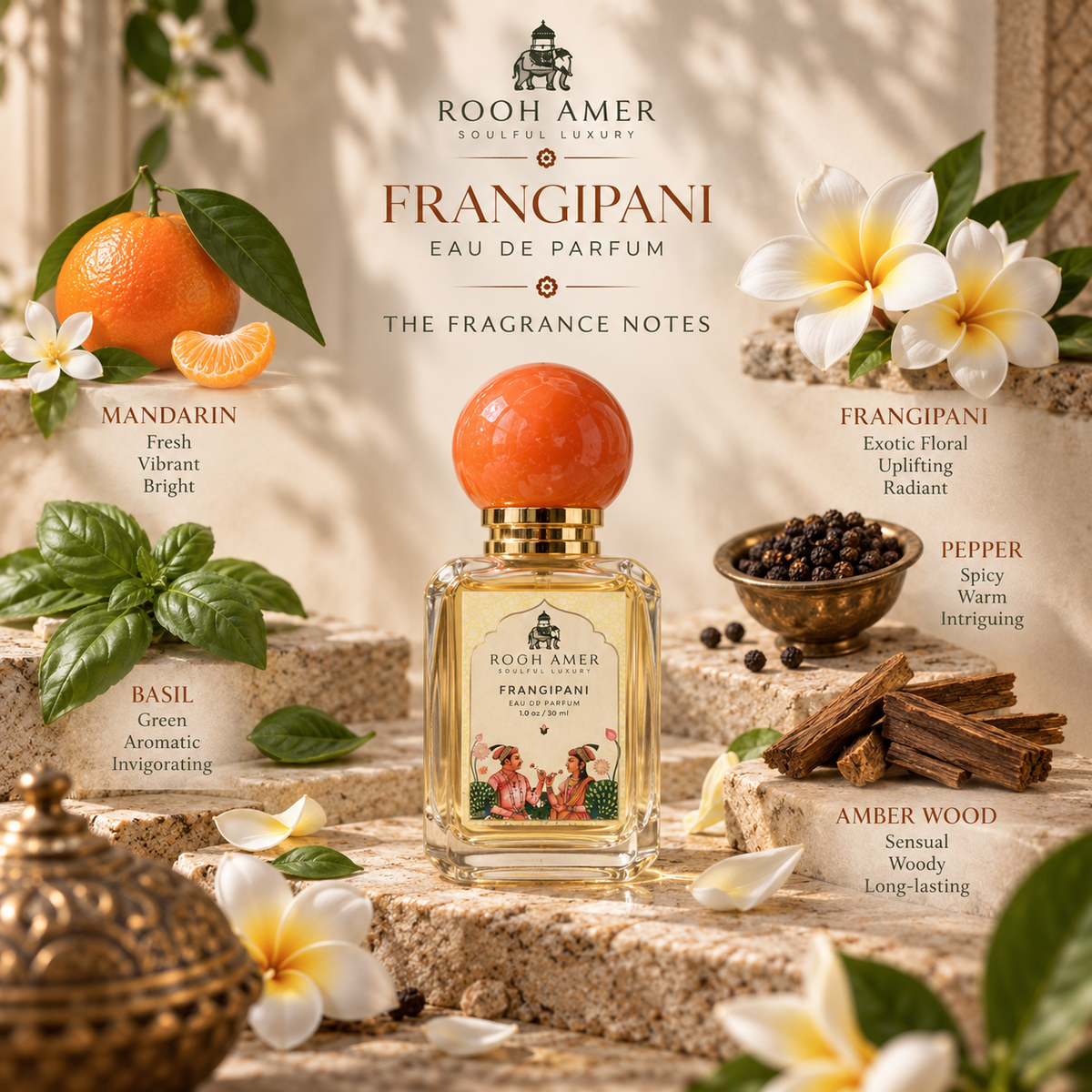 Frangipani Eau de Parfum – 30 ml | Rooh Amer