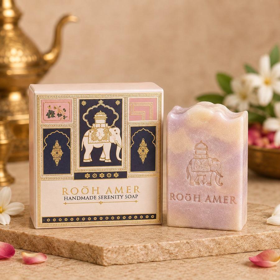 Handmade Serenity Soap - 100g | Premium Handcrafted Fine-Fragrance Bathing Bar |Rooh Amer