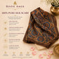 Luxury Gift Hamper for Her — 100% Silk Scarf, Handmade Serenity Soap & Elephant Keychain | Rooh Amer
