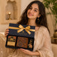 Luxury Gift Hamper for Her — 100% Silk Scarf, Handmade Serenity Soap & Elephant Keychain | Rooh Amer