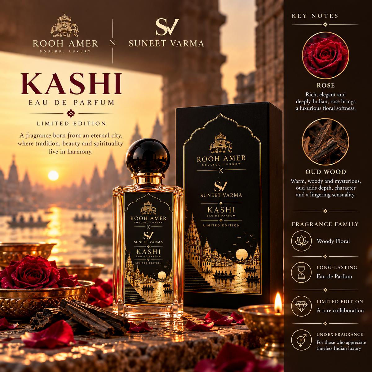 Kashi Eau de Parfum | Rooh Amer X Suneet Varma | Limited Edition
