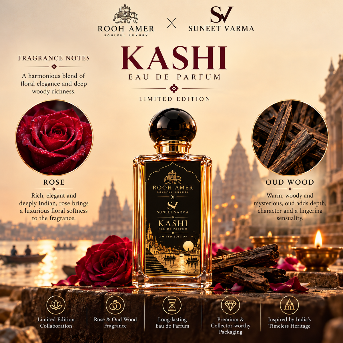 Kashi Eau de Parfum | Rooh Amer X Suneet Varma | Limited Edition