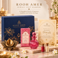 Shubh Deep Diwali Gift Hamper with Fine Indian Perfume & Brass Lotus Diya | Rooh Amer