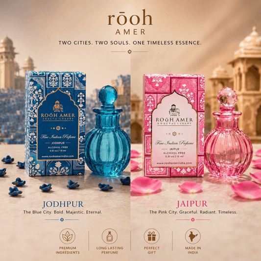 Rooh Amer Jodhpur & Jaipur Fine Indian Perfume Duo