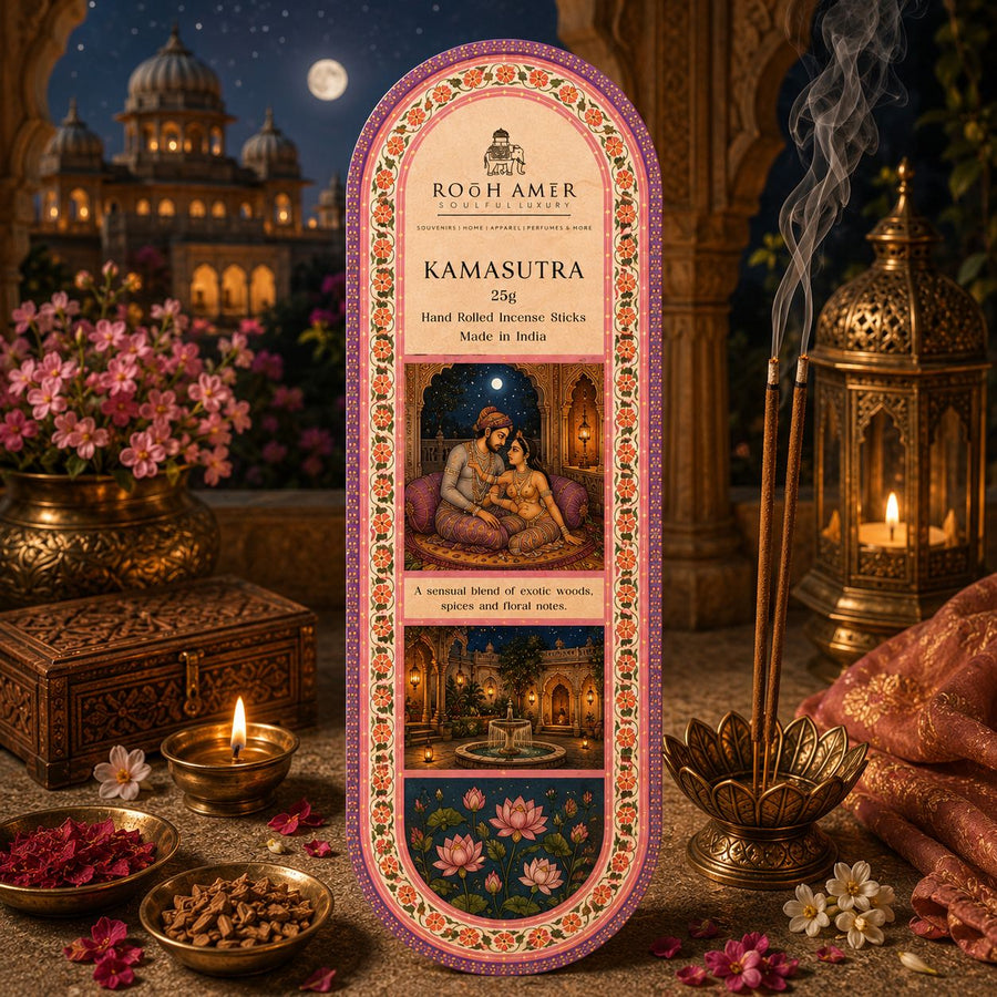 Kamasutra Inscense sticks - natural- hand rolled -premiuim luxury -25g | Rooh Amer